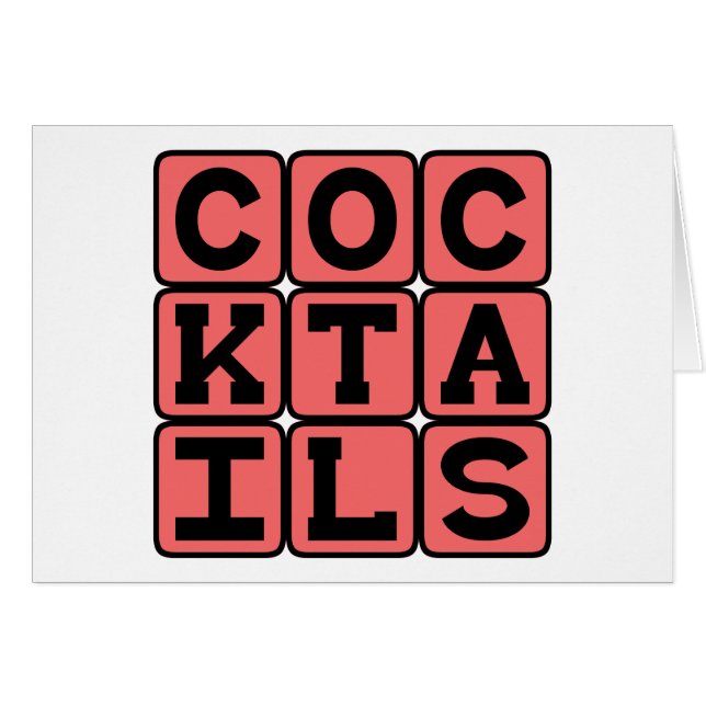 Cócteles, bebidas alcohólicas (Anverso (Horizontal))