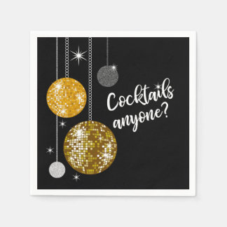Cócteles Cualquiera bola disco servilleta