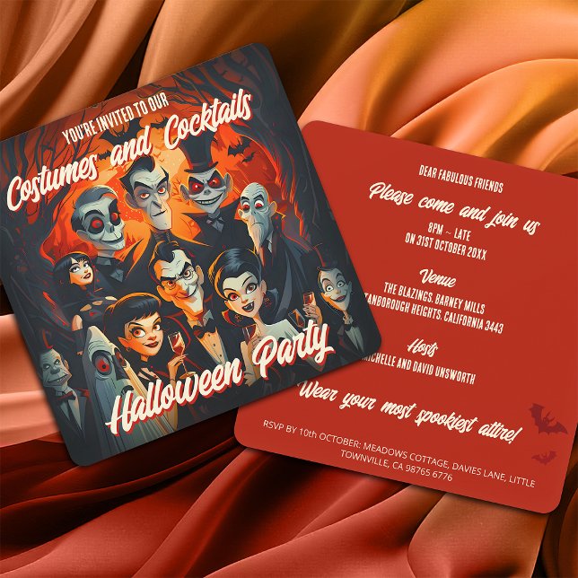Cócteles Invitación de Halloween al estilo de los  (Subido por el creador)