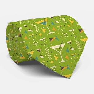 Cócteles Modernos   Corbata Martini Verde Oliva