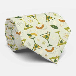 Cócteles Modernos Corbata Martini Verde Oliva