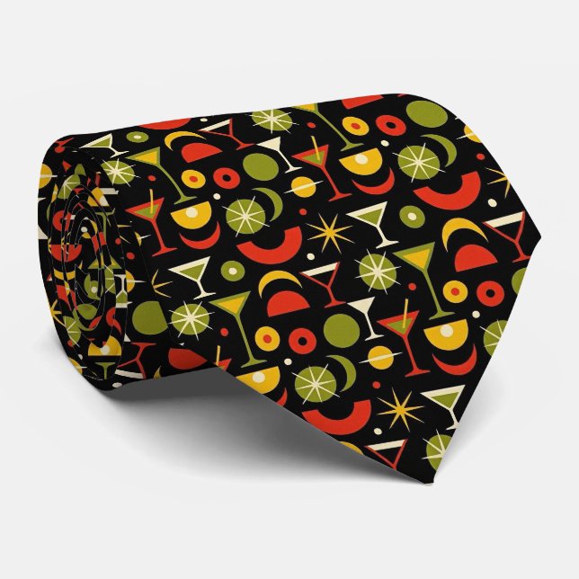 Cócteles Modernos | Corbata Martini Verde Oliva (Enrollado)