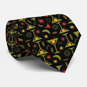 Cócteles Modernos   Corbata Martini Verde Oliva