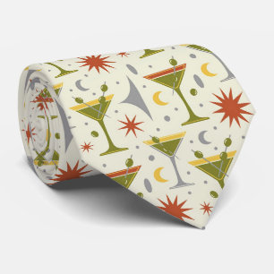 Cócteles Modernos   Corbata Martini Verde Oliva