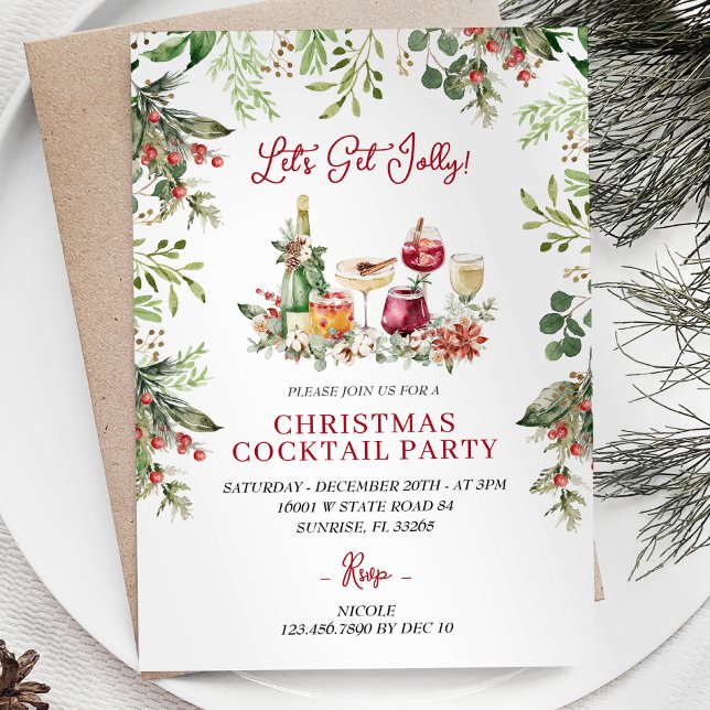 Cócteles navidades recibamos una invitación alegre (Subido por el creador)