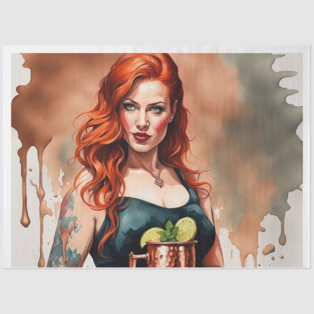 Cócteles - Papel de la Mule de Moscú (Anverso)