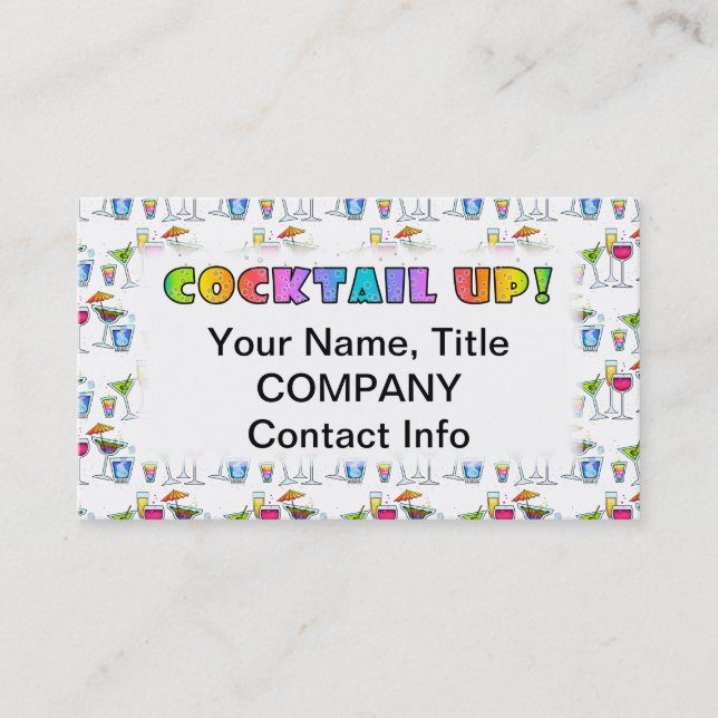 ¡CÓCTELES! TARJETA DE VISITA (Anverso)