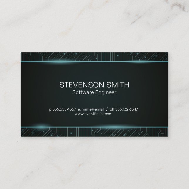 Codificador | Programador | Tarjeta de presentació (Reverso)