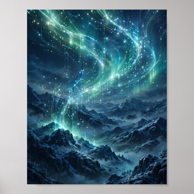 Código Aurora — Arte digital del cielo de la Auror (Frente)