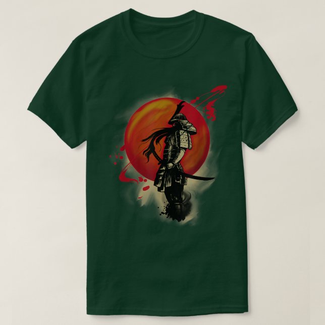Código Bushido Samurai Japón Copia de la camiseta  (Diseño del anverso)