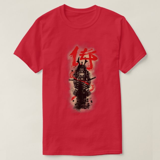 Código Bushido Samurai Japón Copia de la camiseta  (Diseño del anverso)