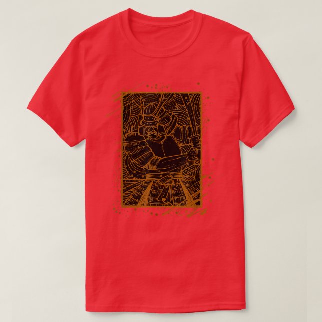 Código Bushido Samurai Japón Copia de la camiseta  (Diseño del anverso)