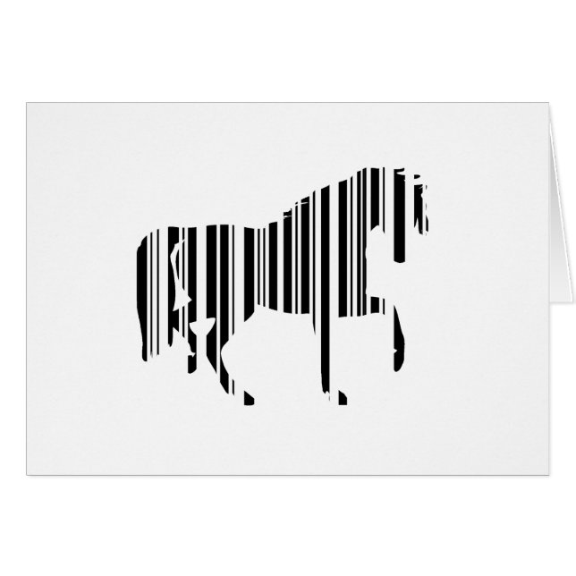 CÓDIGO DE BARRAS DE CABALLO Patrón de código de ba (Anverso (Horizontal))