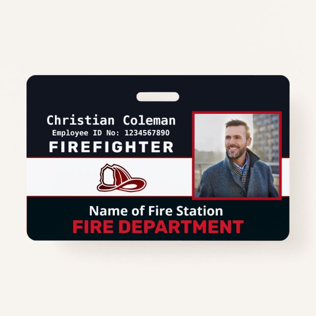 Código de barras de logotipo de la tarjeta de iden (Anverso)