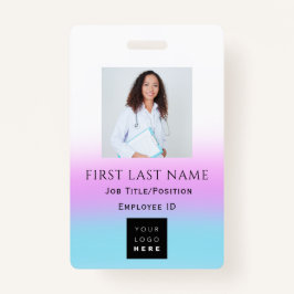 Código de barras Nombre de la tarjeta de identific