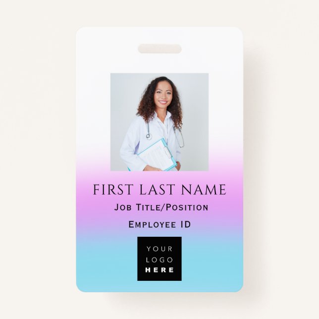 Código de barras Nombre de la tarjeta de identific (Anverso)