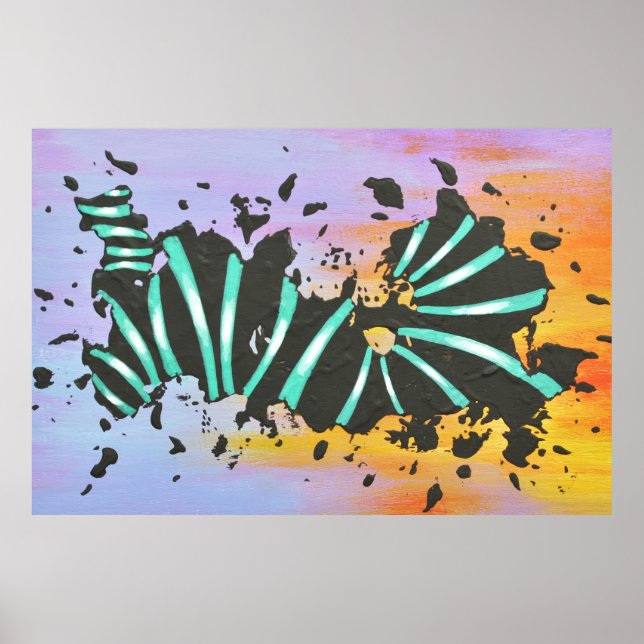 Código de Energía Arte Abstracto Contemporáneo Pós (Frente)