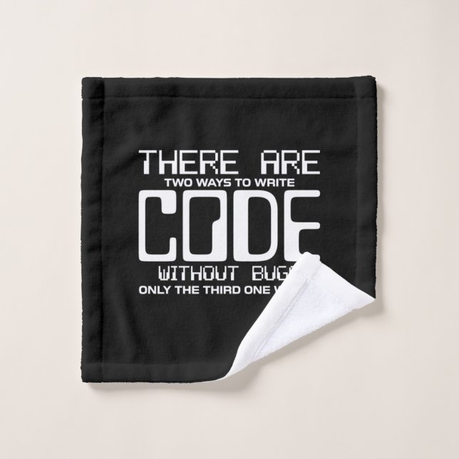 Código de escritura del programador sin errores (Toallita)