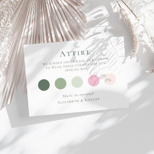 Código de Vestimenta de Tarjeta de Invitación de B