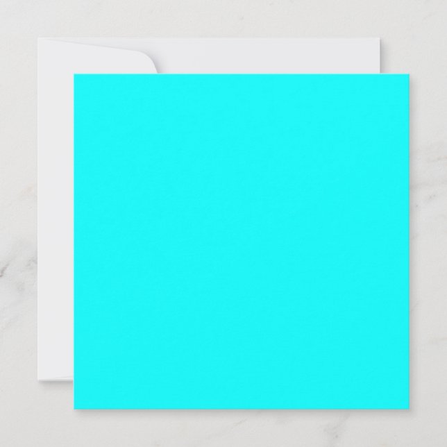 Código hexagonal azul neón 00ffff (Anverso)