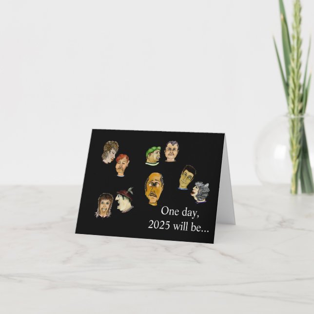 Código humorístico para la tarjeta de felicitación (Anverso)
