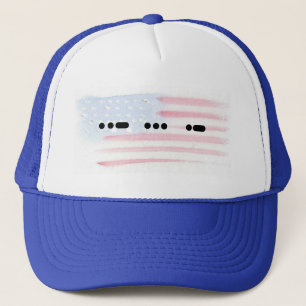 Código Morse de Estados Unidos con gorra de béisbo