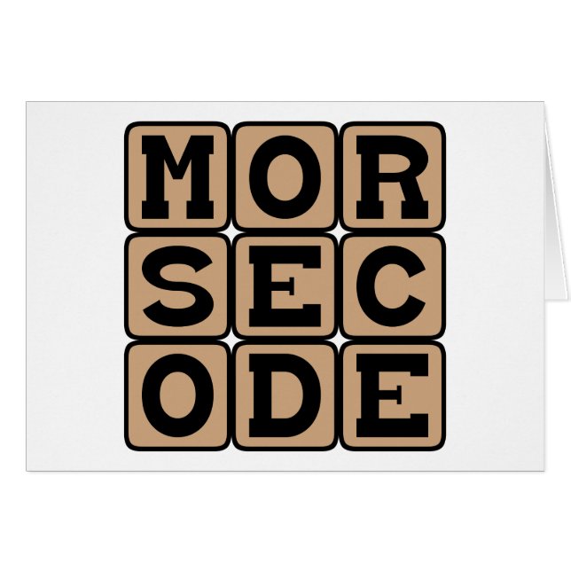 Código Morse, Sistema de Puntos y Rayas (Anverso (Horizontal))