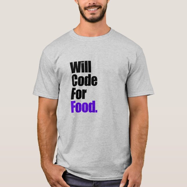 ¿Código Para La Camiseta De Comida? (Anverso)
