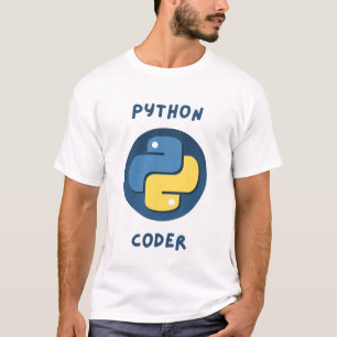 Código Python Hombres Medio Mangas Camiseta