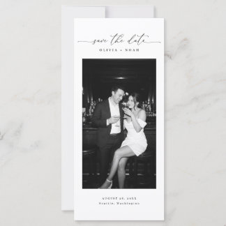 Código QR 3 Foto Marcador de Bodas Save the Date