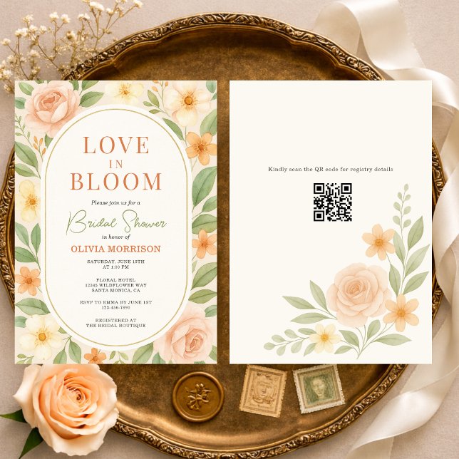 Código QR Amor en Flor Invitación de Despedida de  (Subido por el creador)
