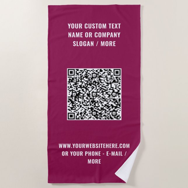 Código QR Analizar información de la playa Toalla  (Anverso)