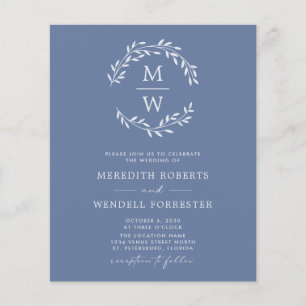 Codigo QR azul oxidado presupuesto Boda volante