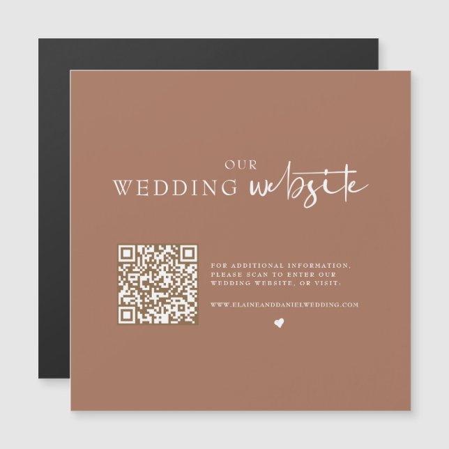 Código QR Boda fotográfico Detalles del gabinete d (Anverso/Reverso)