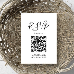 Código QR Boda Tarjeta de gabinete RSVP