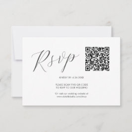 Código QR Boda Tarjetas RSVP Simple