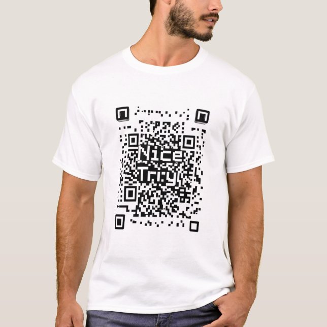 Código QR "BUEN VIAJE" para camiseta (Anverso)