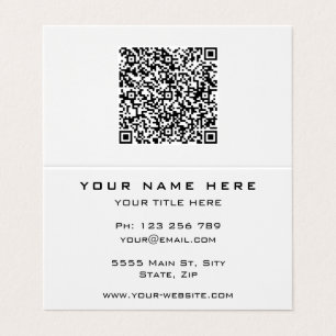 Código QR Color y fuente de la tarjeta de visita P