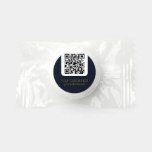 Código QR con regalos promocionales de texto Perso