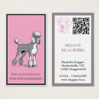 Código QR Criador de Perros Kennel gris