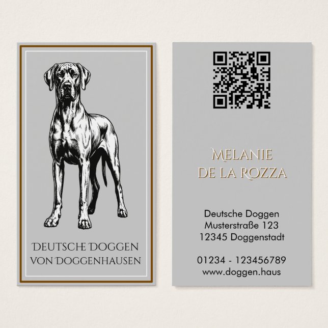 Código QR Criador de Perros Kennel verde (Anverso y reverso)