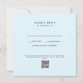 Código QR de Boda azul II RSVP