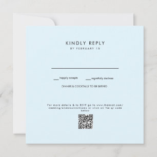 Código QR de Boda azul II RSVP