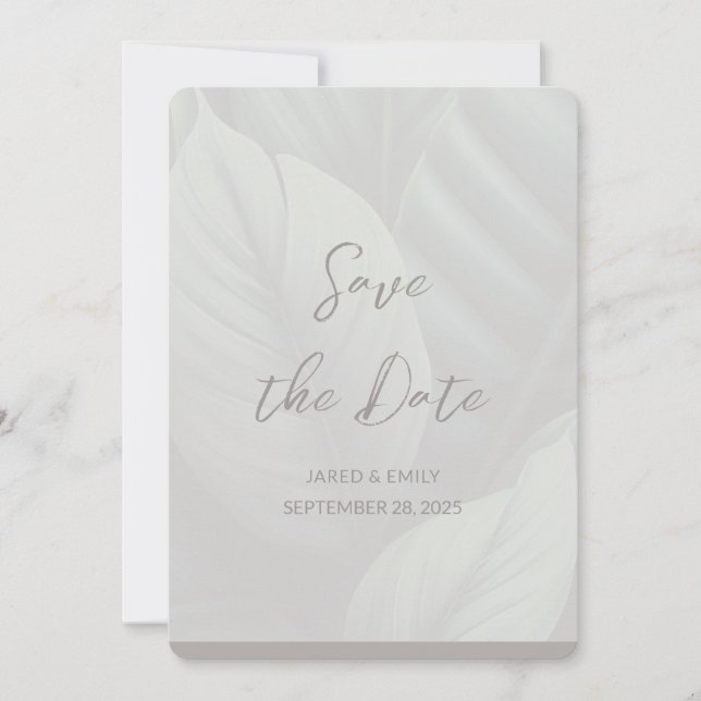 Código QR de Boda Invitación de Ahorro de Fecha (Anverso)