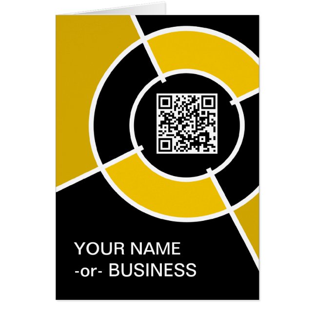 código QR de bullseye de naranja (Frente)