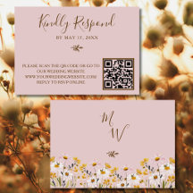 Código QR de Flor Silvestre Rosa Rosa Respuesta de