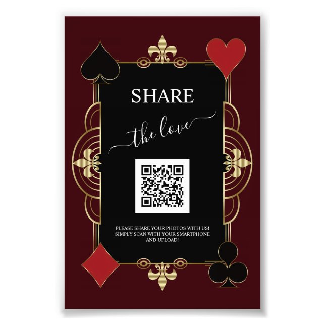 Código QR de foto compartida del Casino Deep Burgu (Frente)