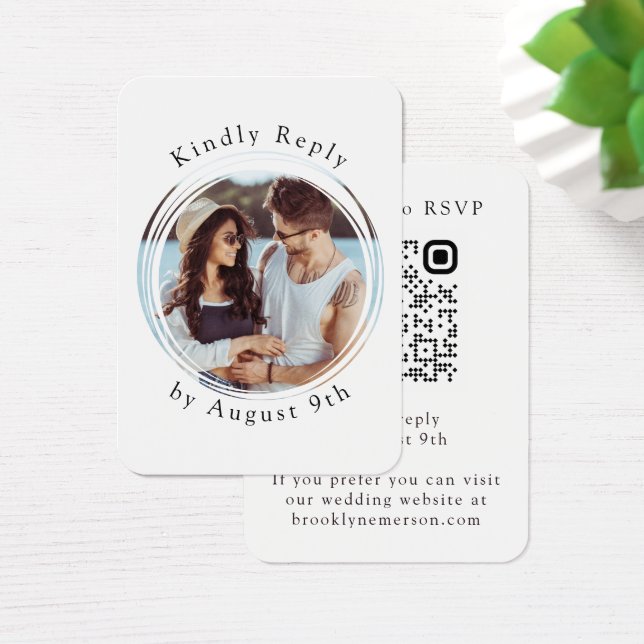 Código QR de foto minimalista Analizarme a RSVP (Escritorio)