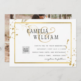 CÓDIGO QR de FOTO moderno Invitar o guardar fecha