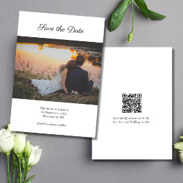 Código QR de foto Tarjeta de guardar la fecha de l